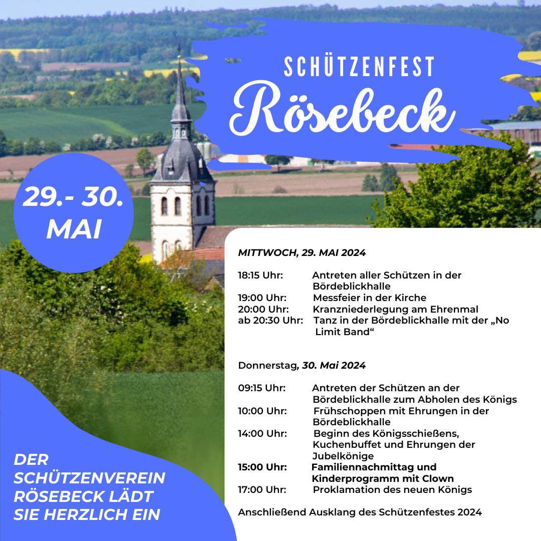 Schützenfest Rösebeck 2024